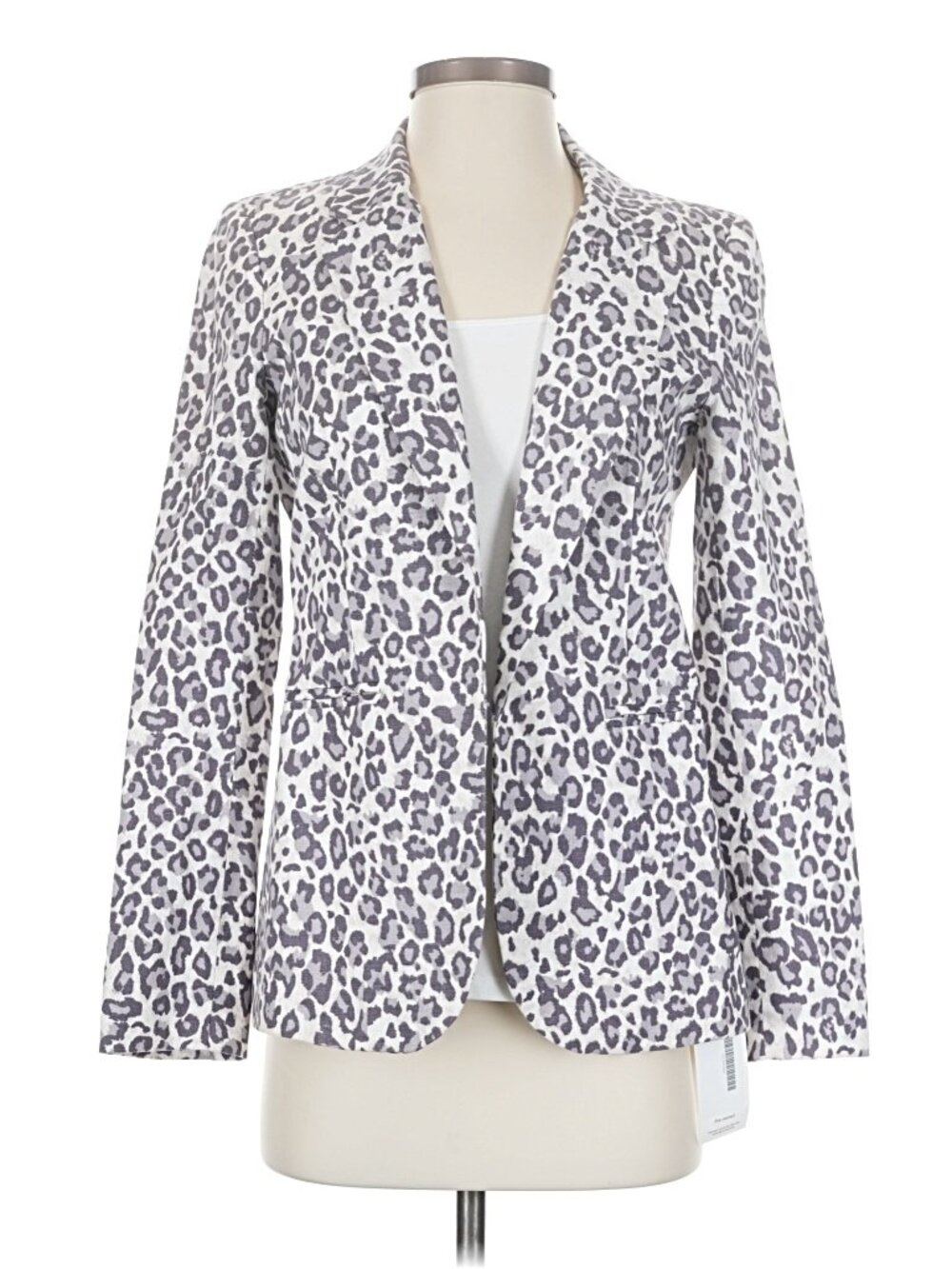 NWT Rachel Zoe Summer linen leopard print blazer, Small
